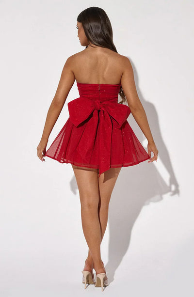 Bow Back Mini Dress