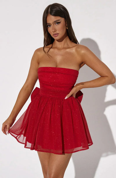 Bow Back Mini Dress