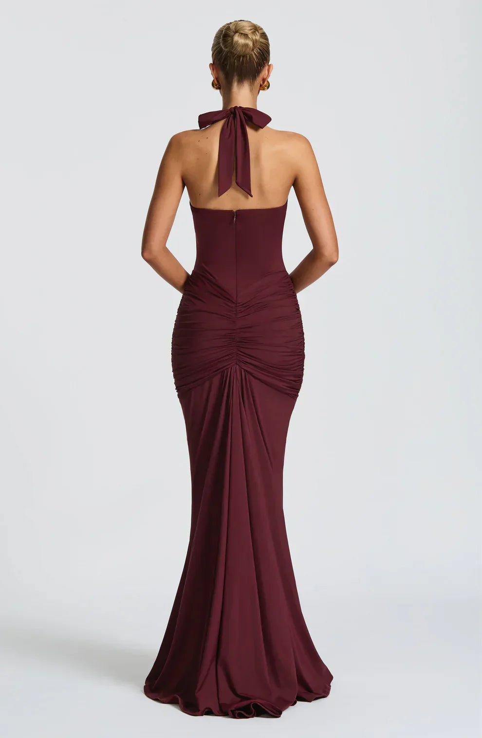 Draped Jersey Maxi Dress