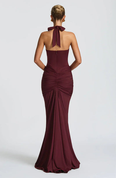 Draped Jersey Maxi Dress