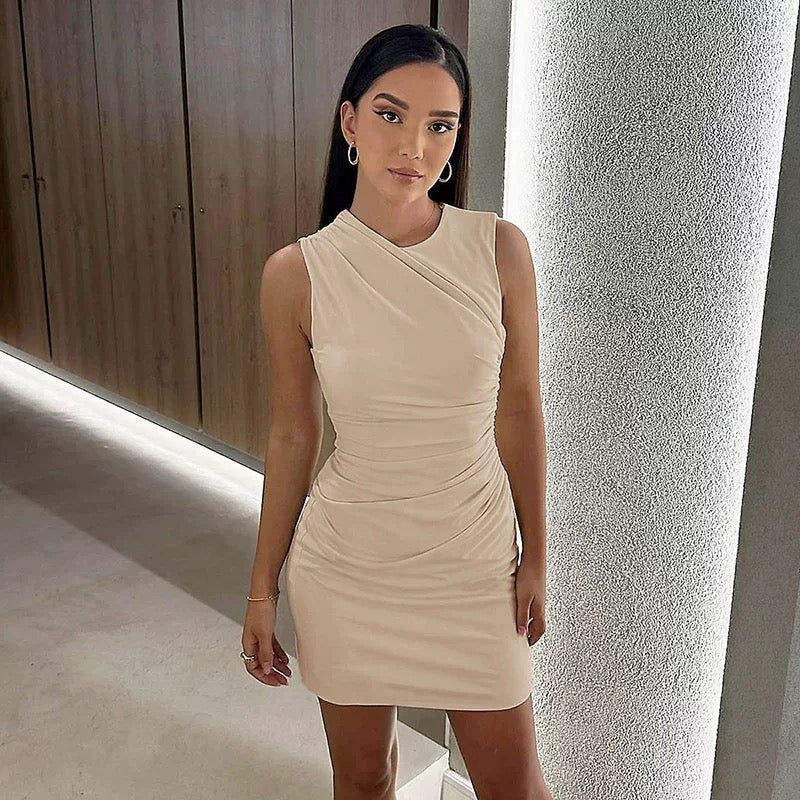 Elegantes Kleid - Beige