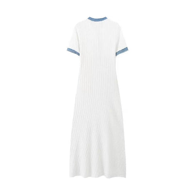 Sommerkleid - Weiß&Blau